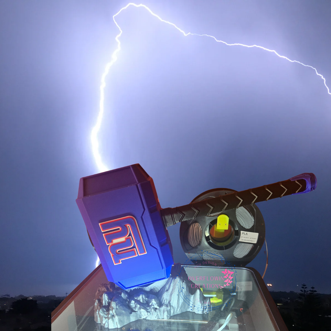 Custom 3D Sports Hammer & Rock